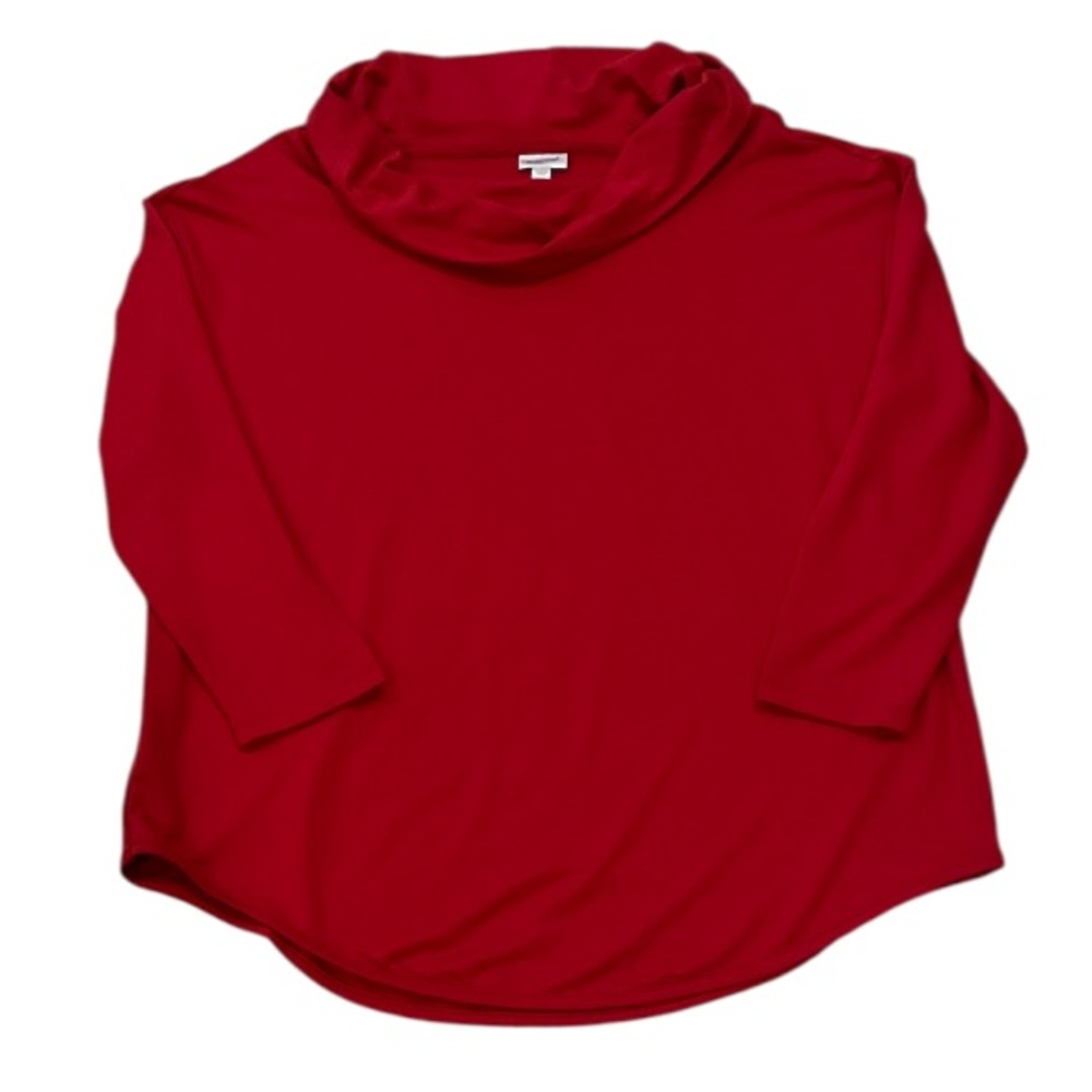 New Avenue Size 18/20 Cowlneck Vibrant Red Longsleeve Tunic